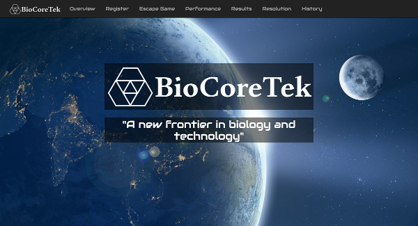 BioCoreTek 2016 Screenshot Header