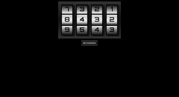 Combination Lock Screenshot